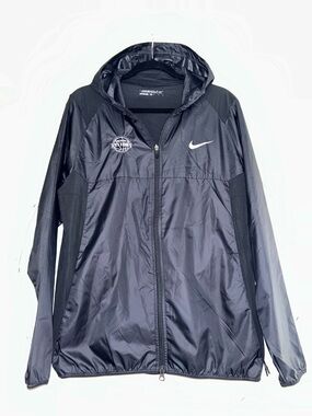 Nike Golf Detroit Pistons Basketball Black Hooded Full-Zip Windbreaker Jacket